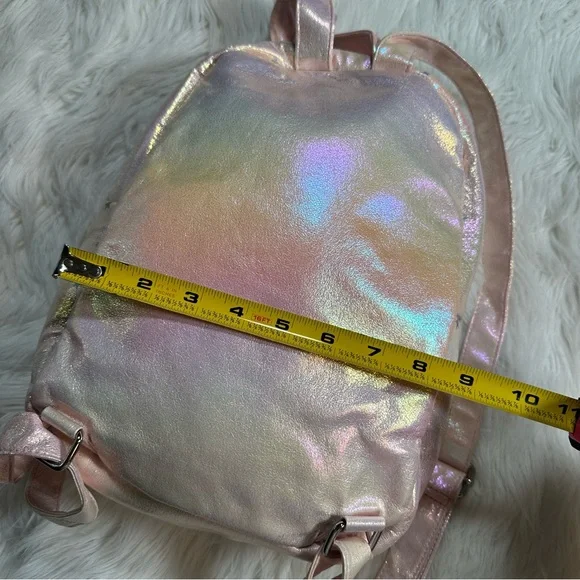 Dolls Kill • Iridescent Pastel Stars Mini Backpack - Picture 4 of 13